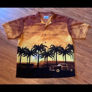rare vintage ocean current hawaii scenery shirt